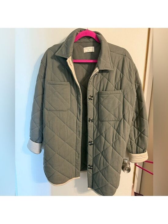 Z Supply Jackets & Blazers - Z Supply Women's Maya Quilted Utility Jacket - Sage Green